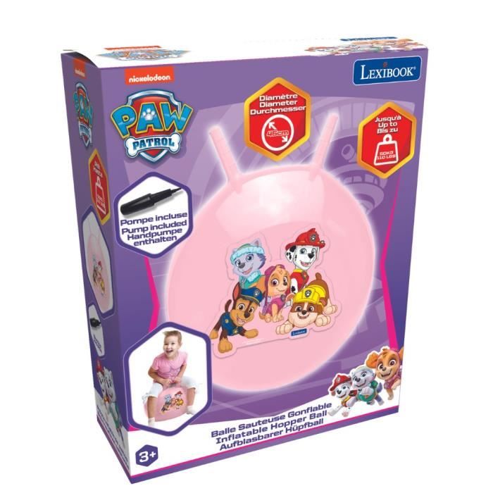 Paw Patrol Pink Inflatable Jumping Ball 45cm