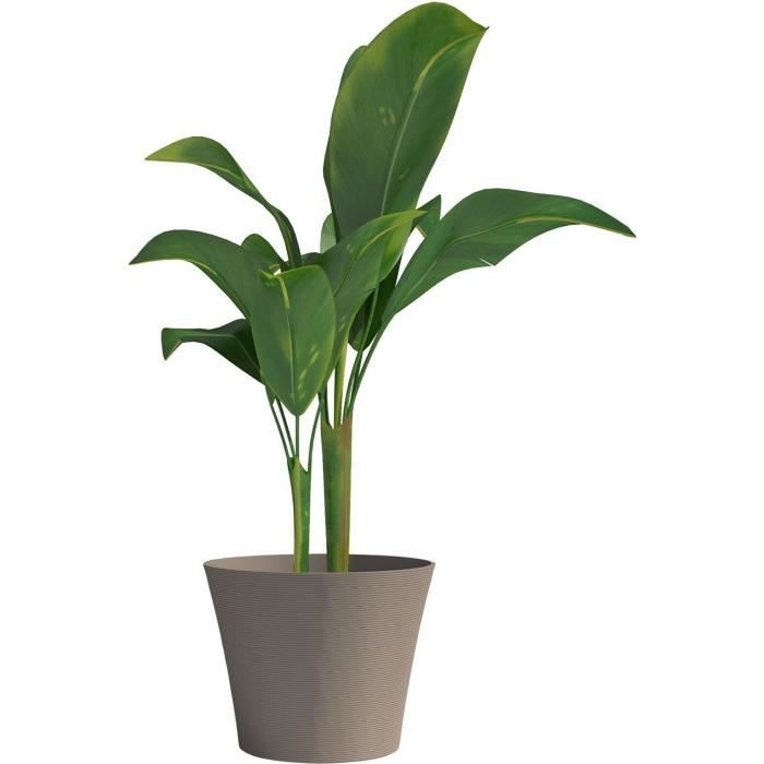 Flowerpot - GARDEN ID - Green Care Sense Taupe - 50 x 41 cm - 10 year warranty - 100% recycled - UV and frost resistant