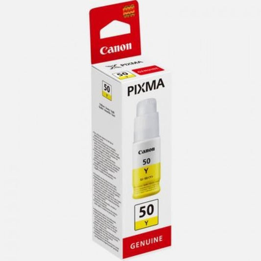 Ink bottle - Canon - GI -50Y- Yellow - Pixma Megatank compatibility - (3405C001)