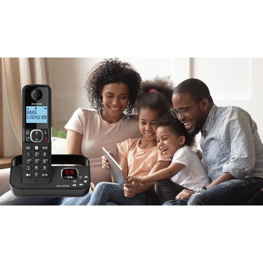 Cordless landline telephone - ALCATEL - F860 voice trio black - Blocking unwanted calls