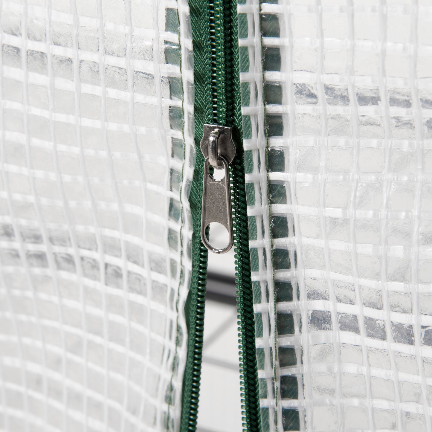 Outsunny Folien-Gewächshaus, Treibhaus, Mini-Gewächshaus, Pflanzenhaus, Frühbeet, 4 Regalfächer, 70 x 50 x 160 cm, Weiß