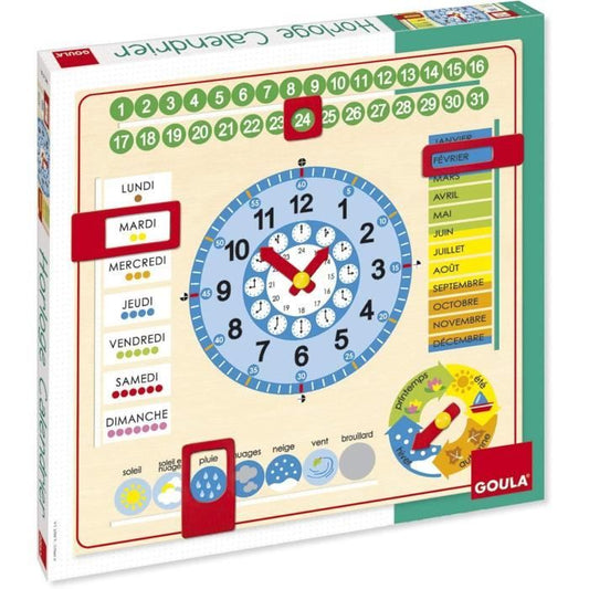 Calendar clock - GOULA - Learning months, seasons, days and times
