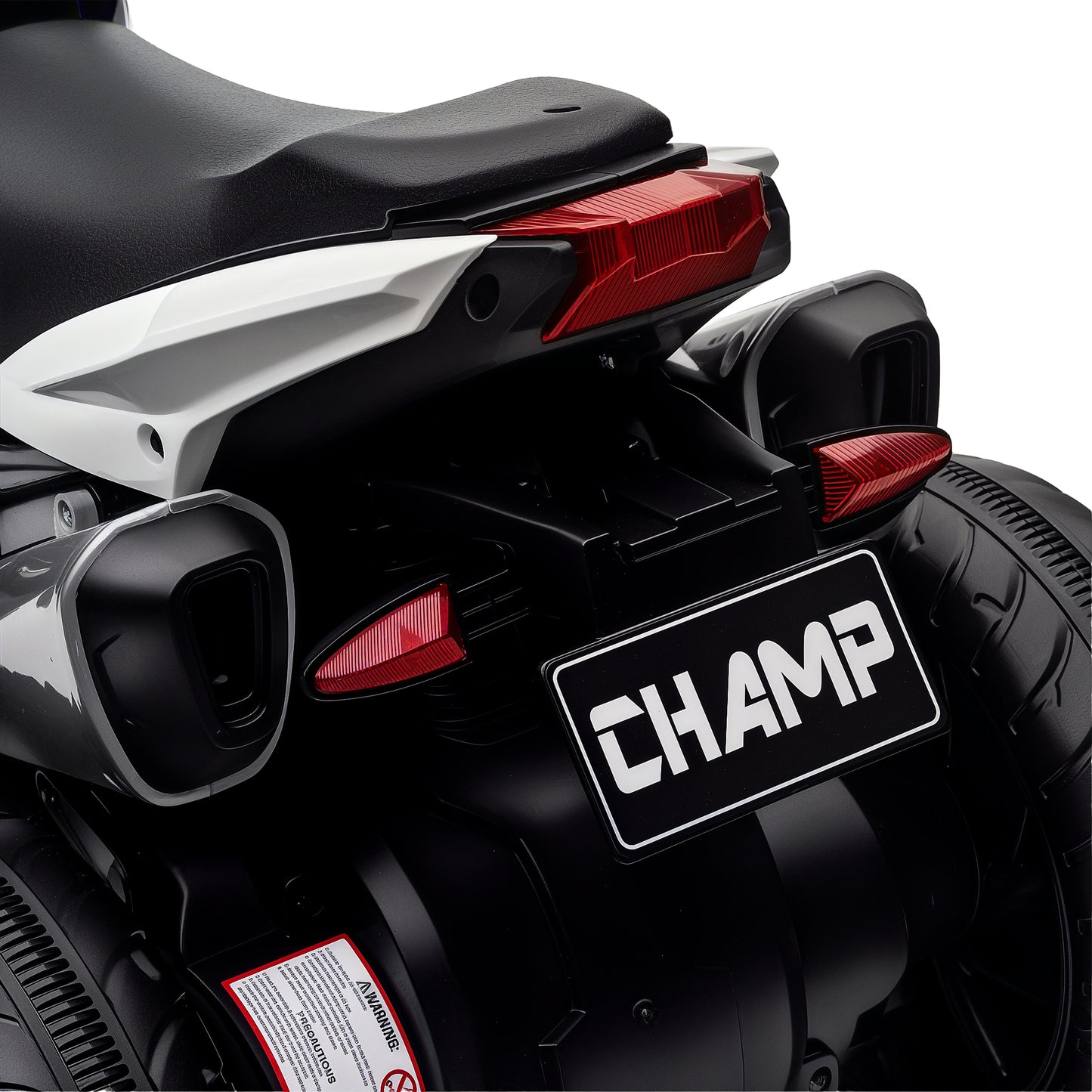 HOMCOM Elektro-Kindermotorrad, Lichter & Geräusche, 3 km/h, wiederaufladbar, Kunststoff & Metall, Blau/Weiß