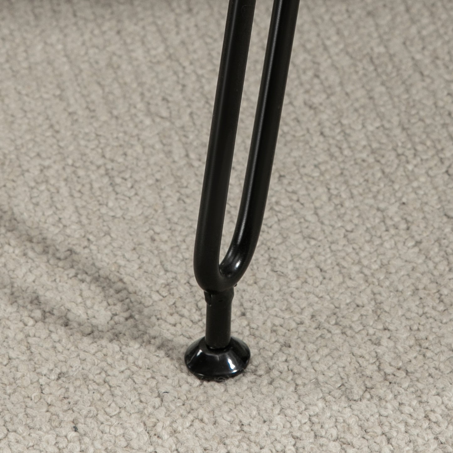 HOMCOM Sitzbank, gesteppter Sitz, Kunstfellbezug, Metallbeine, bis 120 kg, 82x30x47 cm, Grau/Schwarz