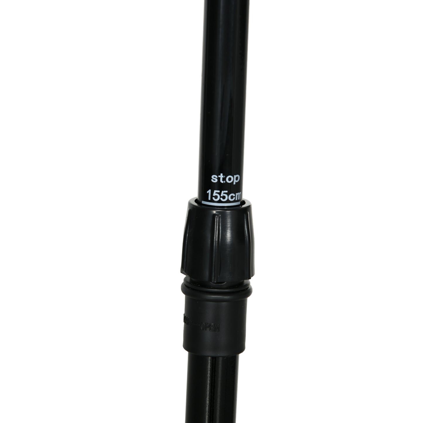 SPORTNOW Badminton-Set mit 2 Schlägern, 3 Federbällen, höhenverstellbar 107-155 cm, Schwarz-Grün