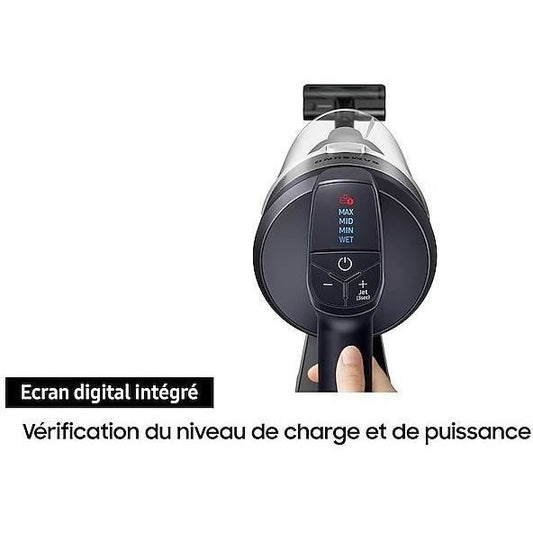 SAMSUNG Jet 75E Turbo VS20B75B1R4 - Broom vacuum cleaner - 200 AW power - 60 minutes of autonomy - 2-in-1 charging station