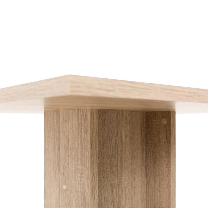 Dining table for 2 to 4 people - Square - Classic - Chene decor - Gustave - L 80 x W 80 cm