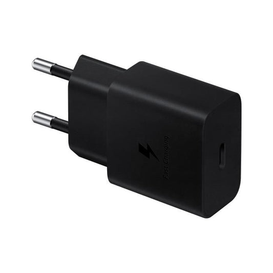 15W USB C Mains Charger + USB C Cable - 15W - SAMSUNG - Black