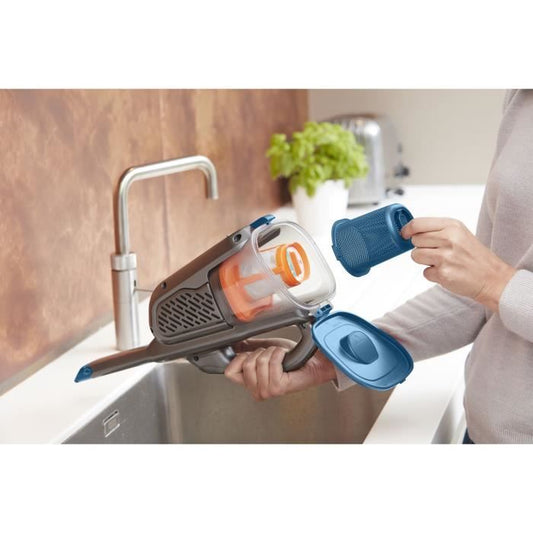 BLACK + DECKER BHHV320B-QW - Hand vacuum cleaner - Dustbuster Lithium 12V - 2 speeds - 25min autonomy - Blue