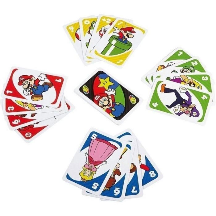 Uno - Uno Super Mario Bros - Card Game - Ages 7