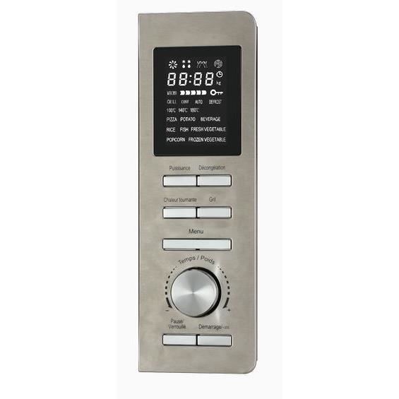 Combined microwave - Continental Edison - CEMO25SG13S3 - Silver - 25 L - Mirror door - 900 W - Grill 1000 W - Convection 1000 W