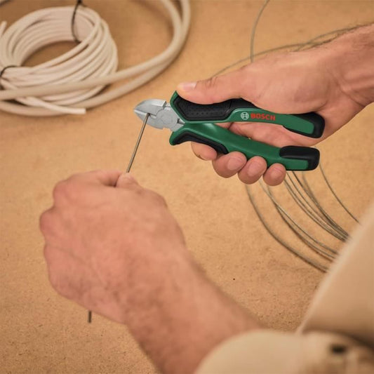 Bosch - Set of 4 pliers (precise and durable diagonal cutting, universal, long nose and multi-grip)