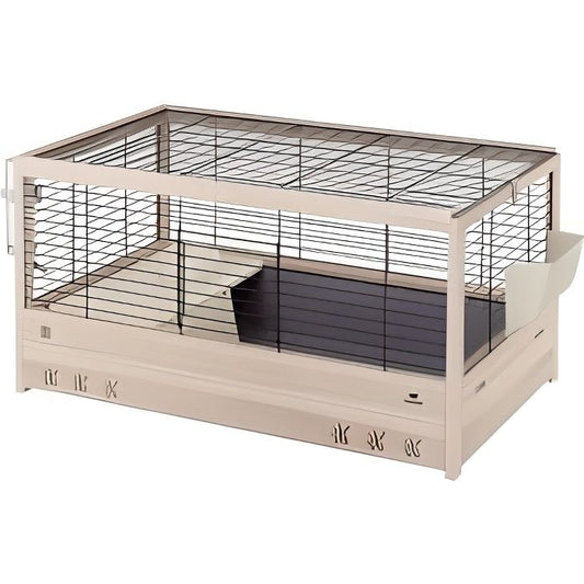 FERPLAST Cage ARENA 80 for guinea pigs - Nordic pine wood - FSC standards - 82 x 52 x 45.5 cm