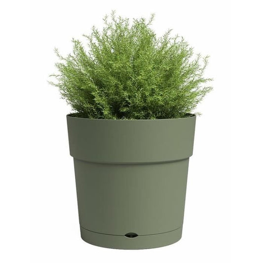 Pot - ARTEVASI - CAPRI - Large - Water reserve - Ash Green - L39.1 x D39.1 x H37 cm