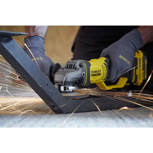 125 mm grinder - 18V Lithium - 1 4Ah Battery - STANLEY FATMAX V20 - SFMCG400M1K-QW