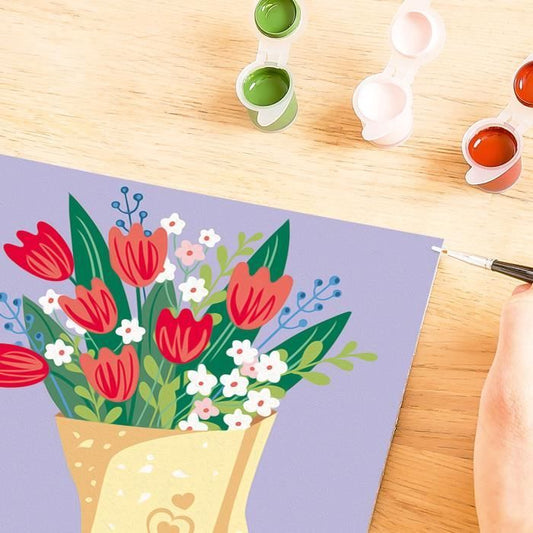 CreArt 20x20 cm Bouquet of Tulips, Creative Leisure, Adult, Paint by Numbers, 25518, Ravensburger