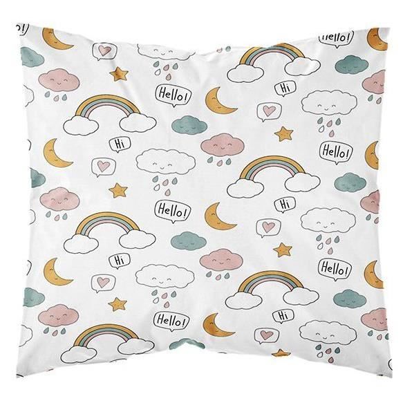 TODAY Kids First 1.15 Children's bed set - 1 person - Duvet cover 140 x 200 and 1 pillowcase 63 x 63 cm - White print