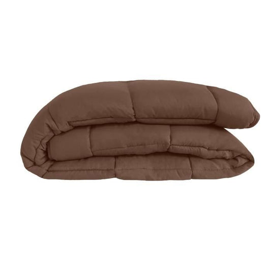 Duvet Microfiber 400g / m² CALGARY Chocolate & Coral 220x240cm
