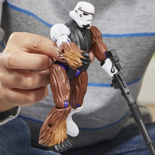 MixMashers Stormtrooper, 12 cm customizable figurine to mix and match with accessories, Star Wars, from 4 years old
