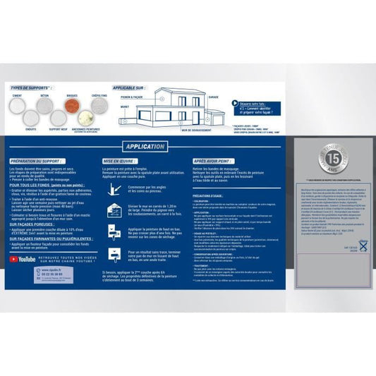 RIPOLIN Facade paint in Meuliere tone 10L