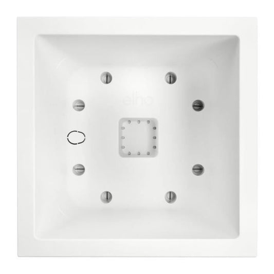 Elho Vivo Next Square 30 Flower box - White - Ø 30 x H 29 cm - indoor/outdoor - 100% recycled