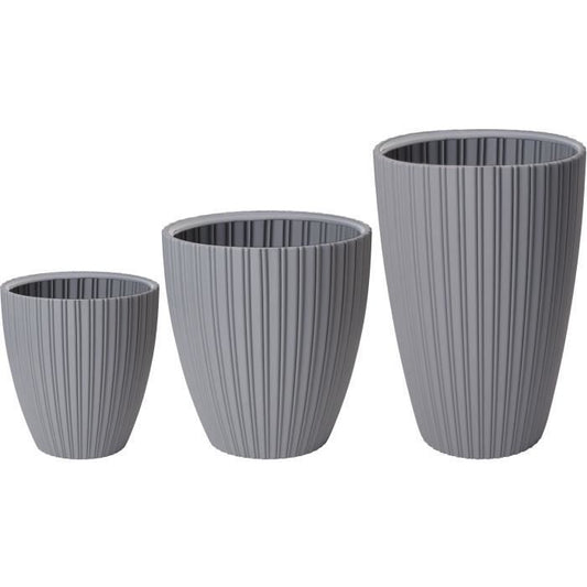 Flowerpot - Garden ID - Fancy - 40 x 42 cm - For garden, balconies or interiors - Light grey