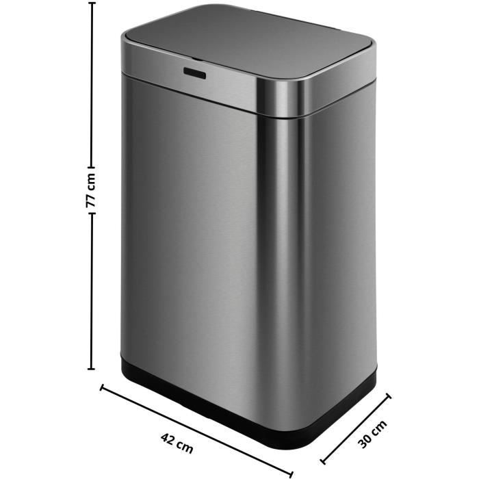 KITCHEN MOVE UPPER 60 L Automatic Kitchen Waste Bin - Stainless Steel