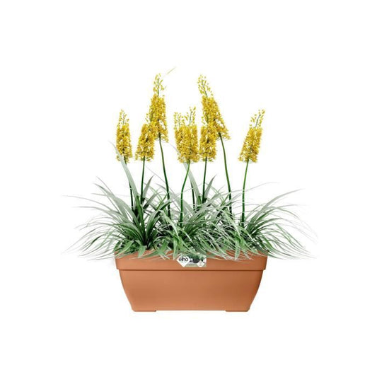 Elho Vibia Campana Terrasse 80 flower box - Brown - L 77 x B 35 x H 33 cm - outdoor - 100% recycled