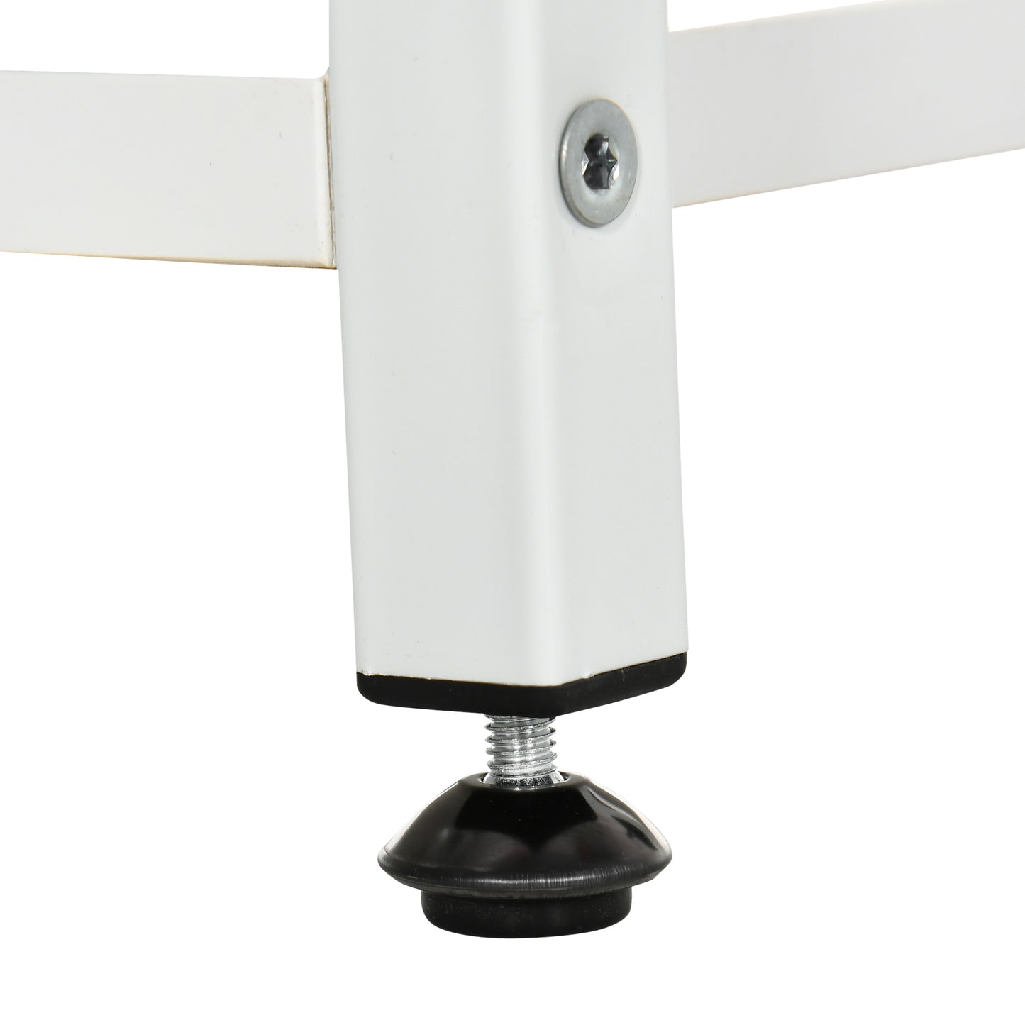 Outsunny Blumenständer, Pflanzenständer, 7 Ebenen, für Innen- und Außenbereiche, Stahl, weiß, 65 x 23 x 94,5cm