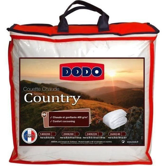 Country hot duvet - 240 x 260 cm - 400gr/m² - White - Dodo