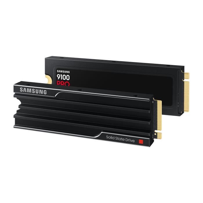 Samsung - Internal SSD - 9100 PRO with NVMe M.2 PCIe 5.0 x4 heatsink - 1TB - Read speed up to 14,800MB/s - MZ-VAP1T0CW
