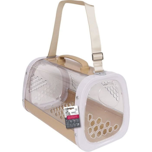 Cat - dog transport bag 59.1x38.1x35.4 cm - Mpets - HONEY - Coffee