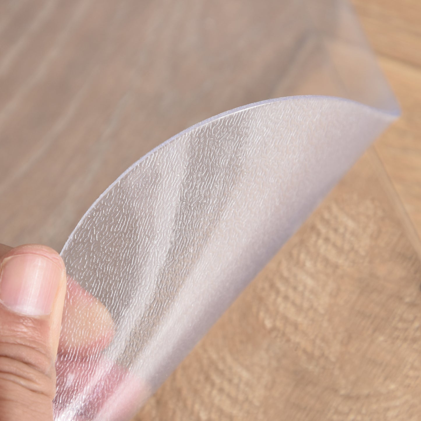 HOMCOM Bodenschutzmatte, rutschfest, 1,5mm dick, 90x120cm, Transparent