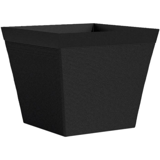 Square pot - GARDEN ID - Green Care Impact Black-Anth - 39 x 33 cm - 10-year guarantee - 100% recycled - UV/frost resistant