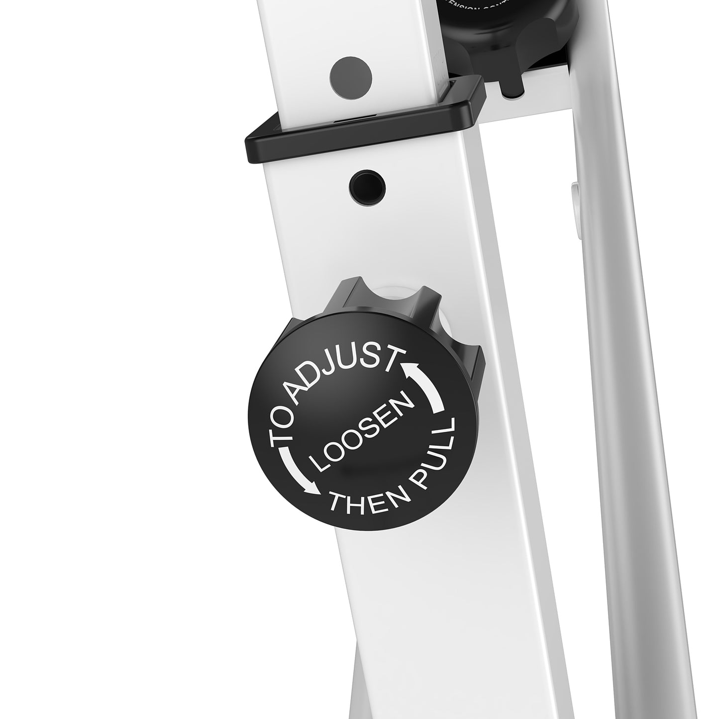 HOMCOM Heimtrainer Fahrradtrainer mit 8 stufig einstellbarem Magnetwiderstand höhenverstellbar Stahl Schwarz+Grau