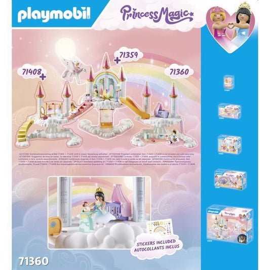 PLAYMOBIL 71360 Nursery in the clouds - Princess Magic - With a princess, a baby and accessories - Ages 4 and up