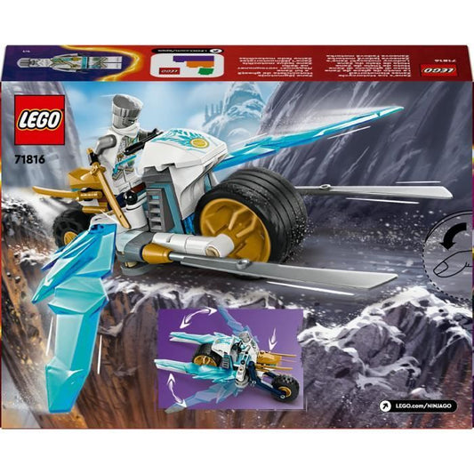 LEGO NINJAGO 71816 Zane's Ice Bike - With Minifigure, Ninja Adventure Toy