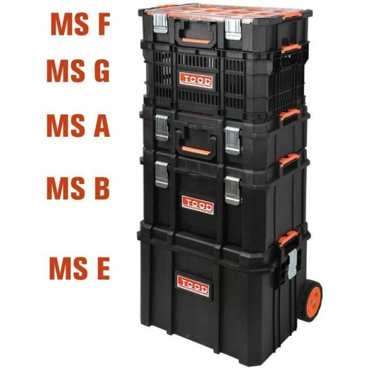 Tool case - TOOD - Waterproof - 6 compartments - 53x37x18 cm