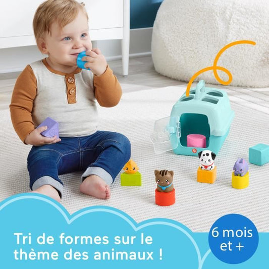 Fisher-Price-Sorter Animal Transport Crate-Sorter 8 Blocks HTW93
