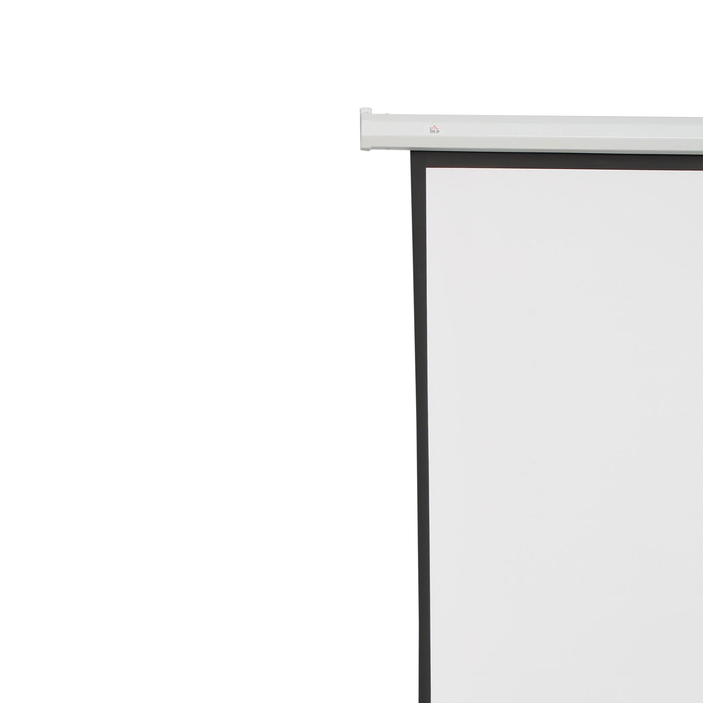 HOMCOM Beamer-Leinwand, Projektionsleinwand, 100 Zoll, 4:3, 203x152 cm, Weiß