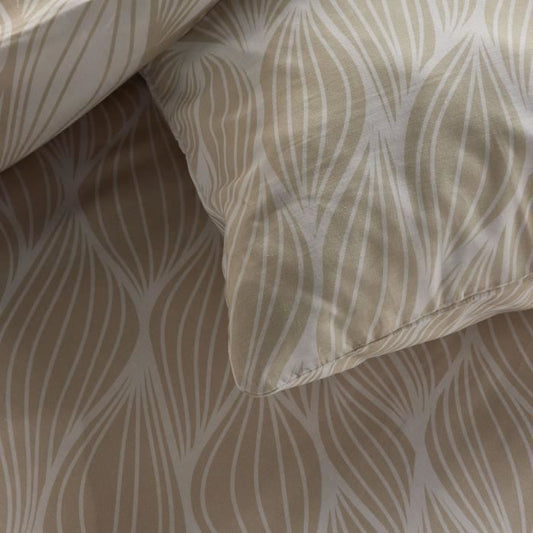 Bedding set - TODAY Crazy - Graphic print - 2 people - 220 x 240 cm - Beige