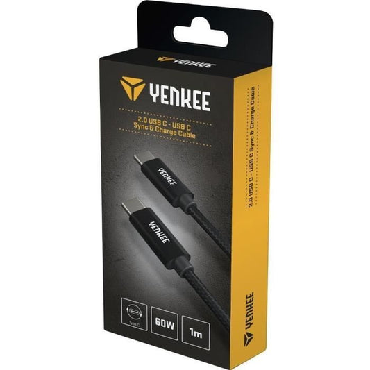 1m USB-C Cable - YENKEE - YCU C101 BK