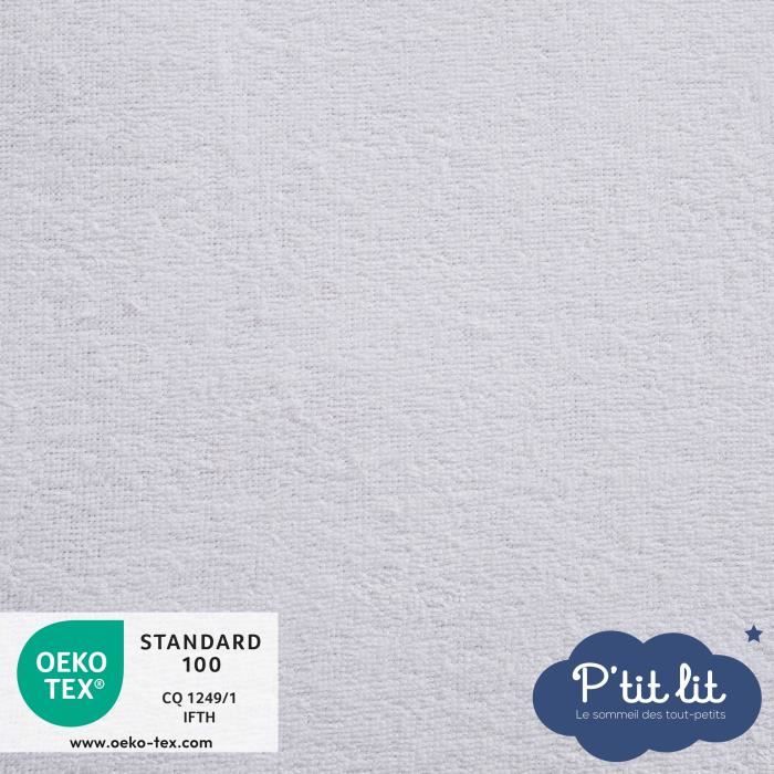 Set of 2 Anti-Mite Baby Mattress Protectors - 60x120 cm - Waterproof Mattress Cover - 100% cotton terry - Absorbent