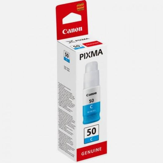 Ink bottle - Canon - GI -50C - Cyan - Pixma Megatank compatibility - (3403C001)