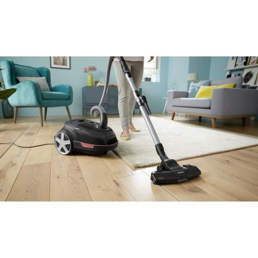 Cylinder vacuum cleaner with bag - PHILIPS - XD5123/10 - 900 W - 4 L - Black