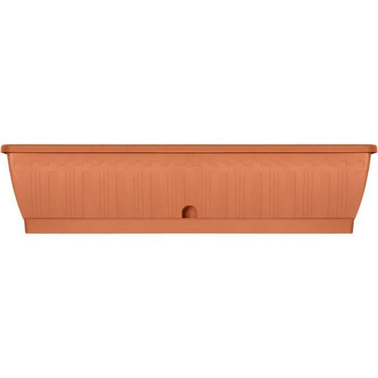 Planter - GARDEN ID Terraflor - Terra 80 cm - Solidity - Water reserve - Recycled & 100% recyclable - Volume for plants.