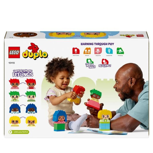 LEGO 10415 DUPLO My First Strong Emotions and Big Feelings, Toy for Babies, 23 Colorful Bricks and 4 Characters