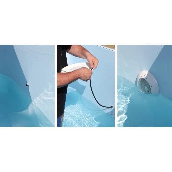 UBBINK white 350 led spotlight for wood pools