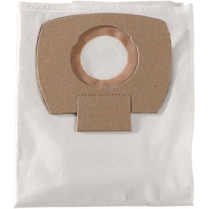 5 Filter bags for vacuum cleaner - METABO - Fiber - 25 L