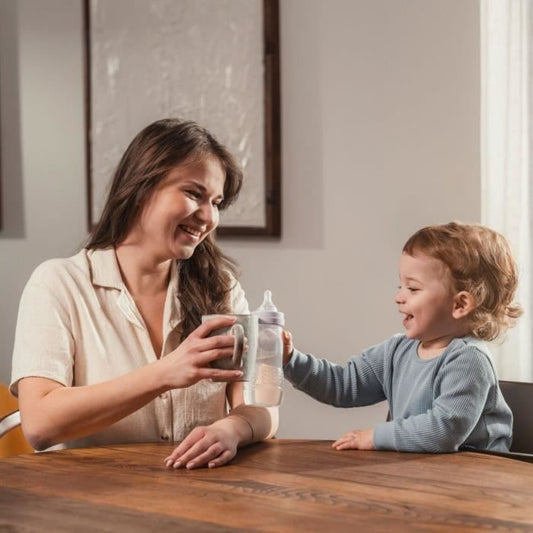 Set of 2 Bottles - MAM BABY - Easy Active - +6 months - 330 ml - X flow teat - Ice + Pearl